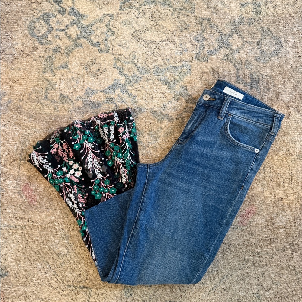 Anthropologie EUC Pilcro Mid-Rise Slim Bf Jeans 28 - Picture 4 of 6